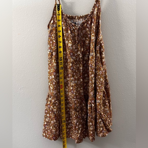 Old Navy Women Brown Tan Floral Print Cami Summer Dress size XS - Picture 8 of 9